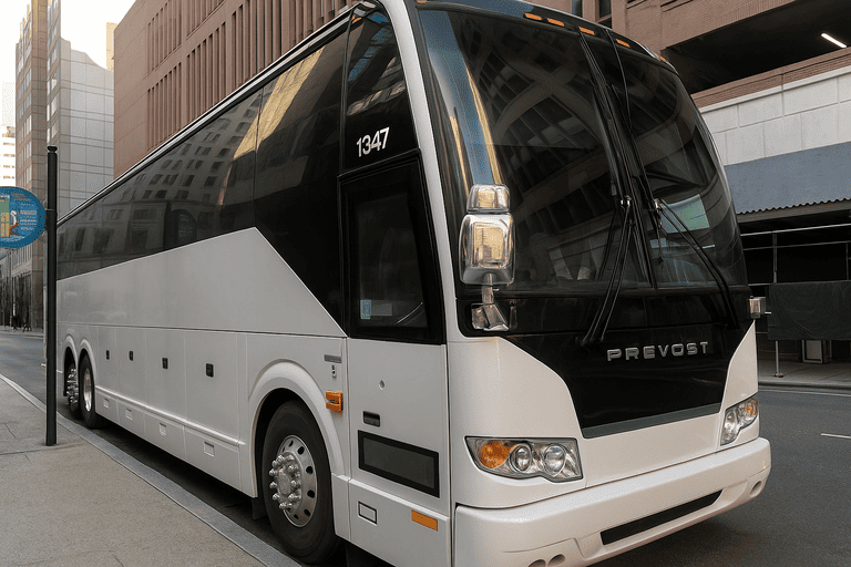 a Ann Arbor Minibus Company coach bus