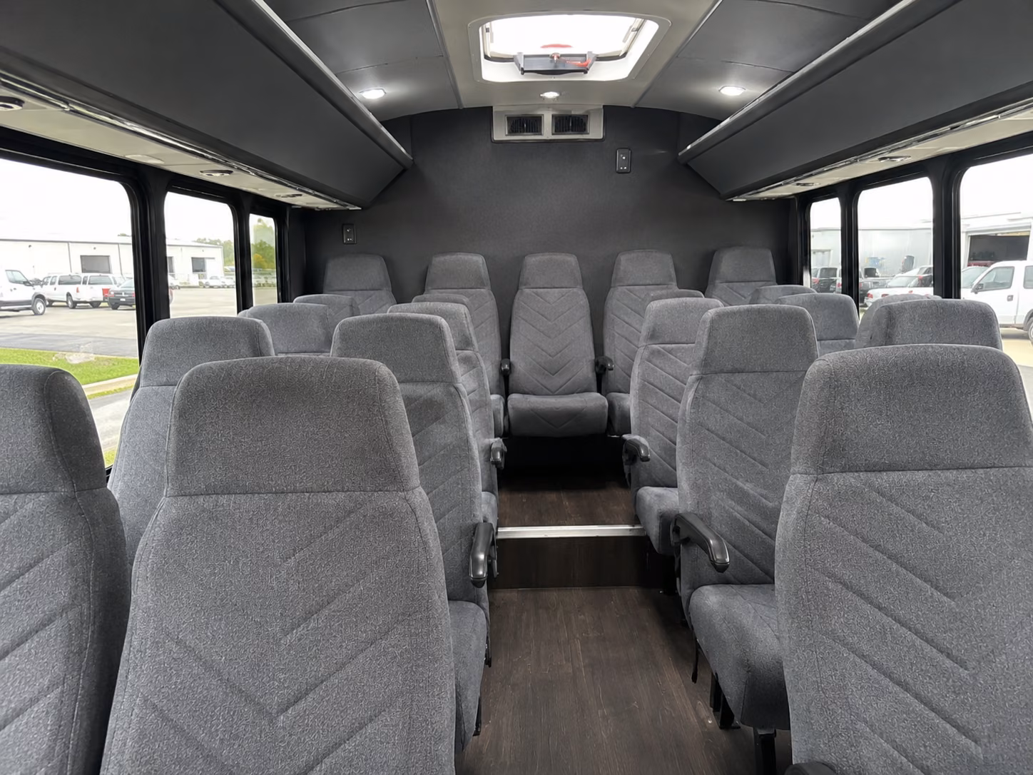 ann arbor 20 passenger minibus inside