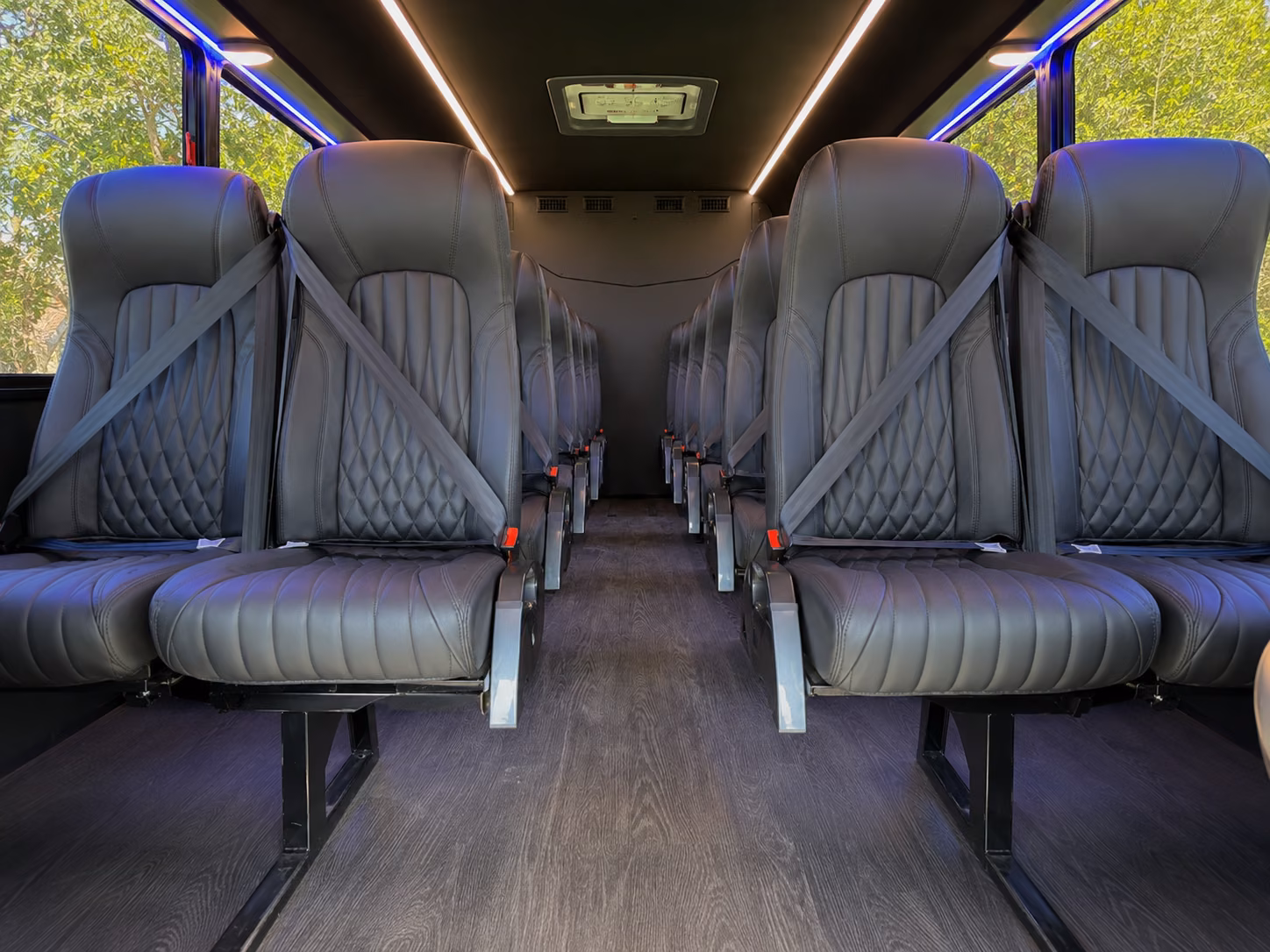ann arbor 20 passenger minibus interior