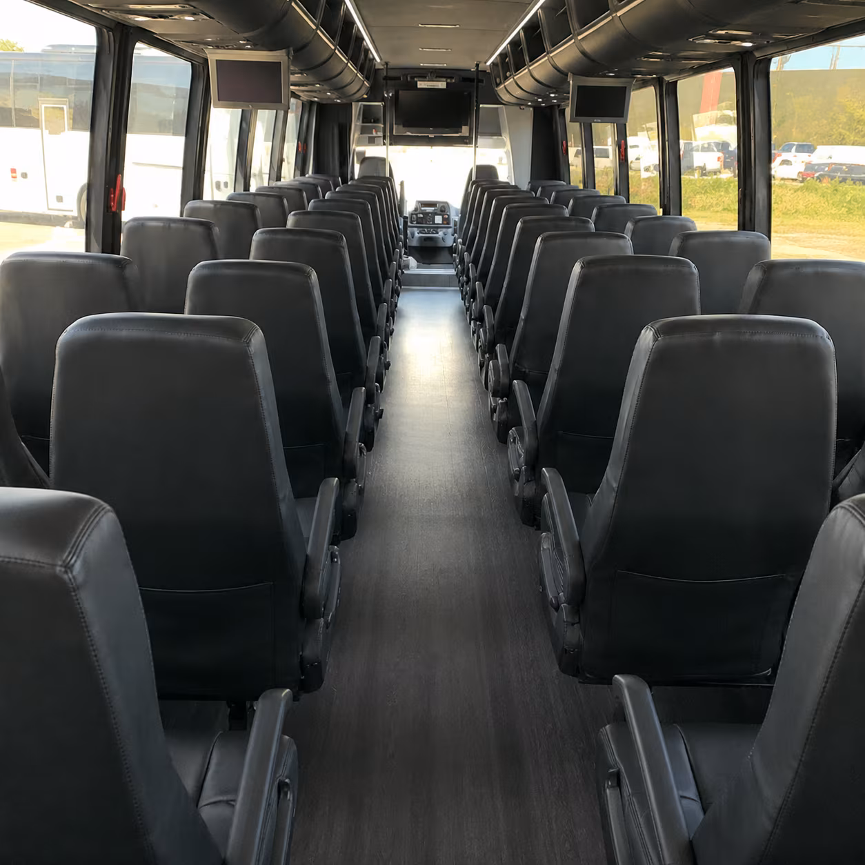 ann arbor 35 passenger minibus inside