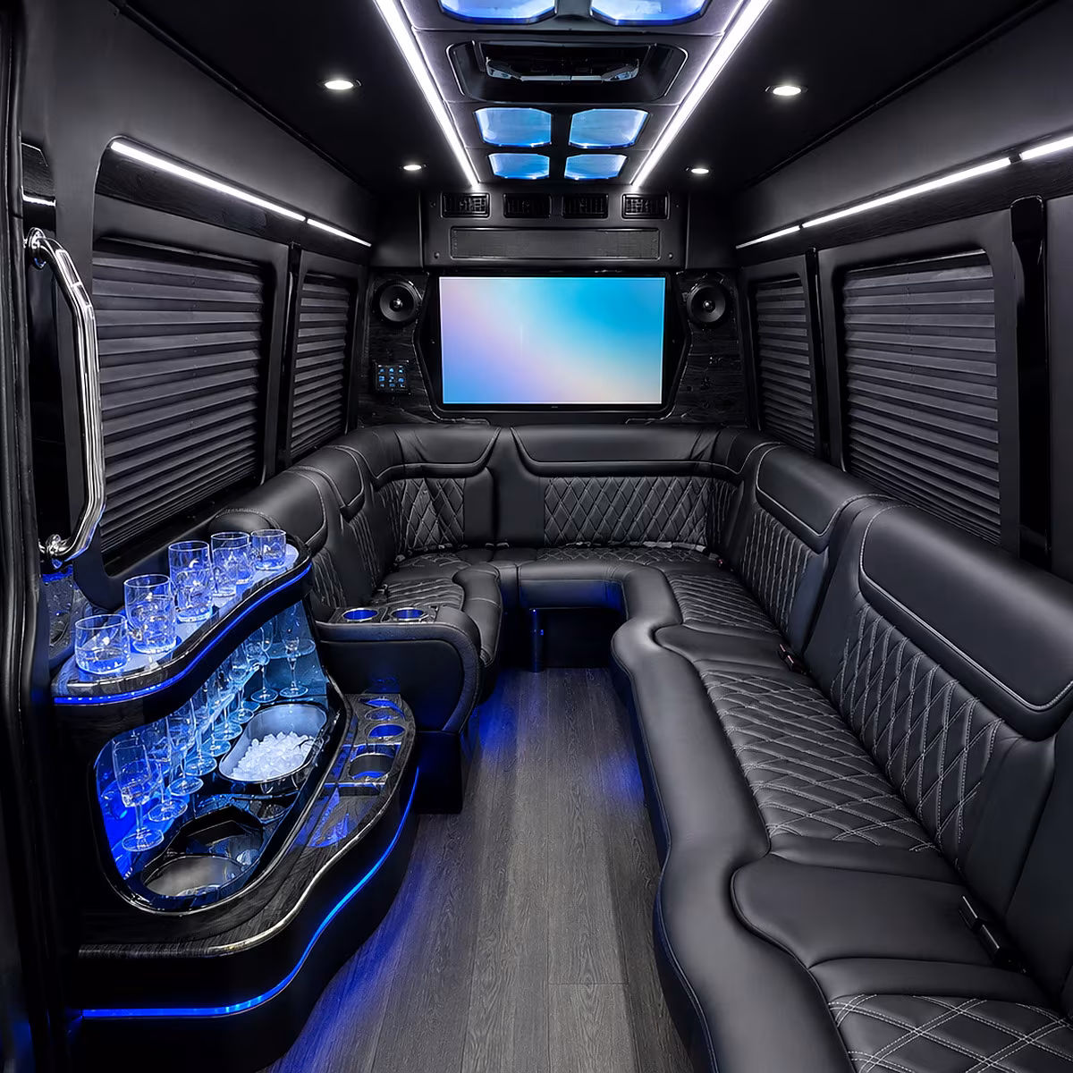 ann arbor party bus inside