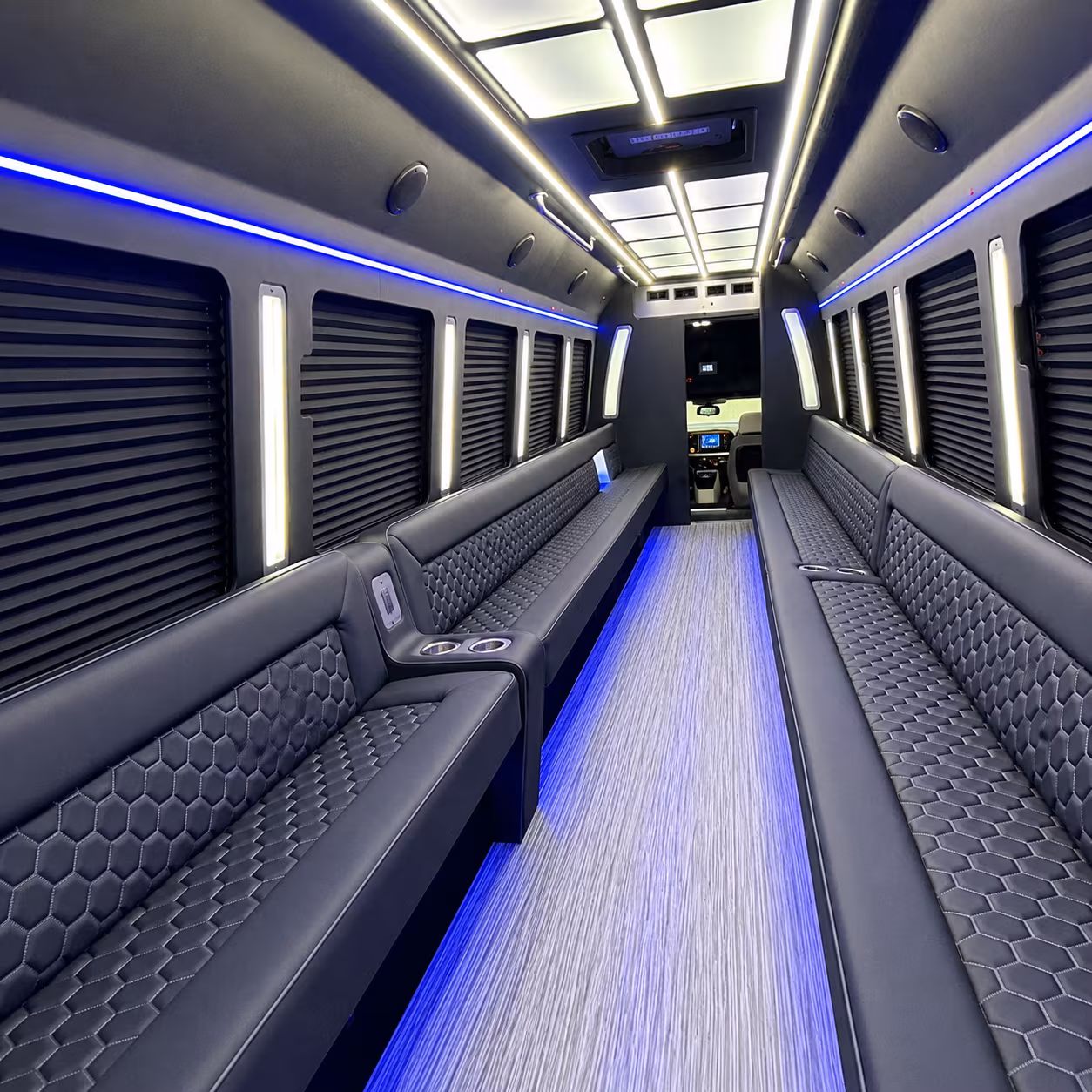 ann arbor party bus interior