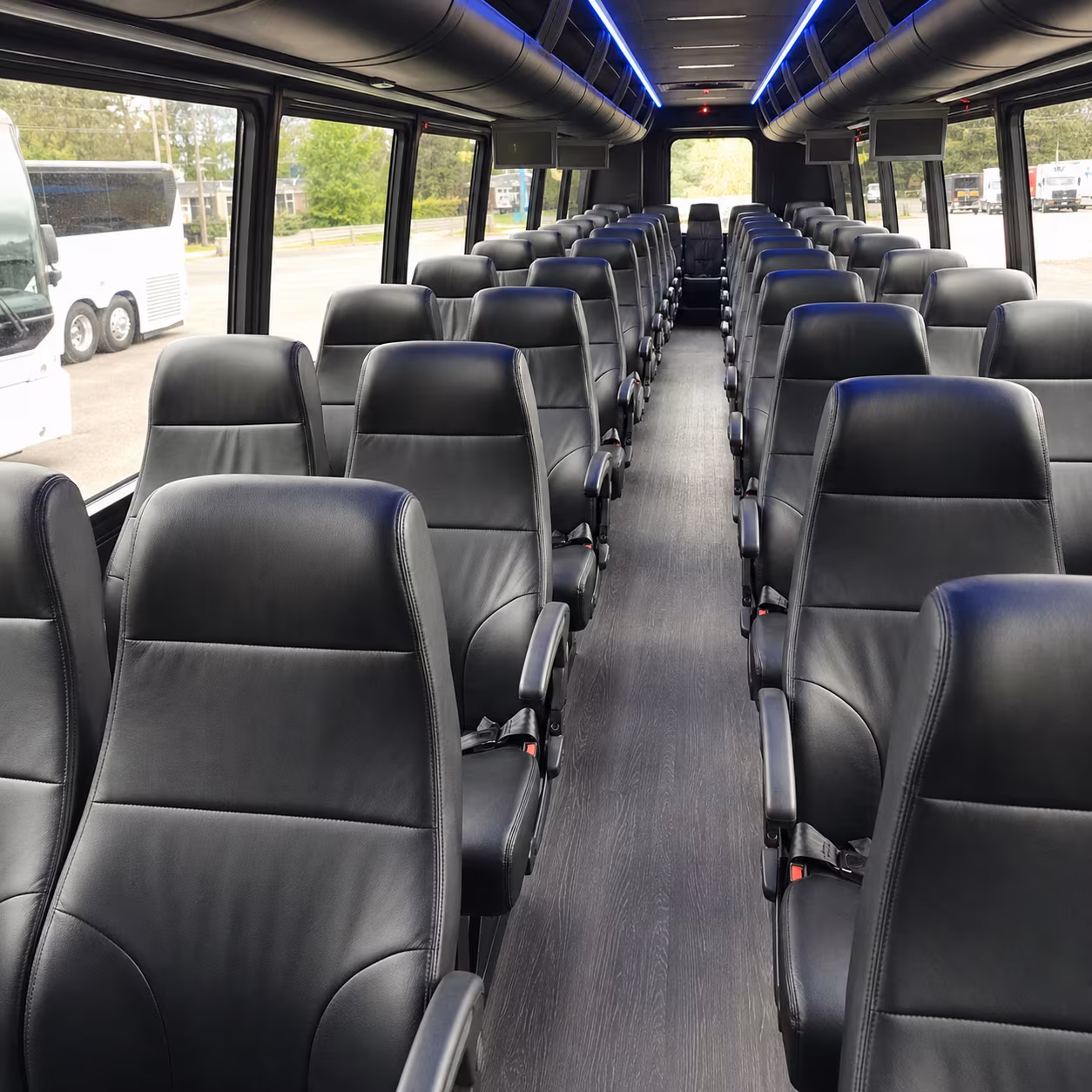 ann arbor sporting event transportation onboard seating